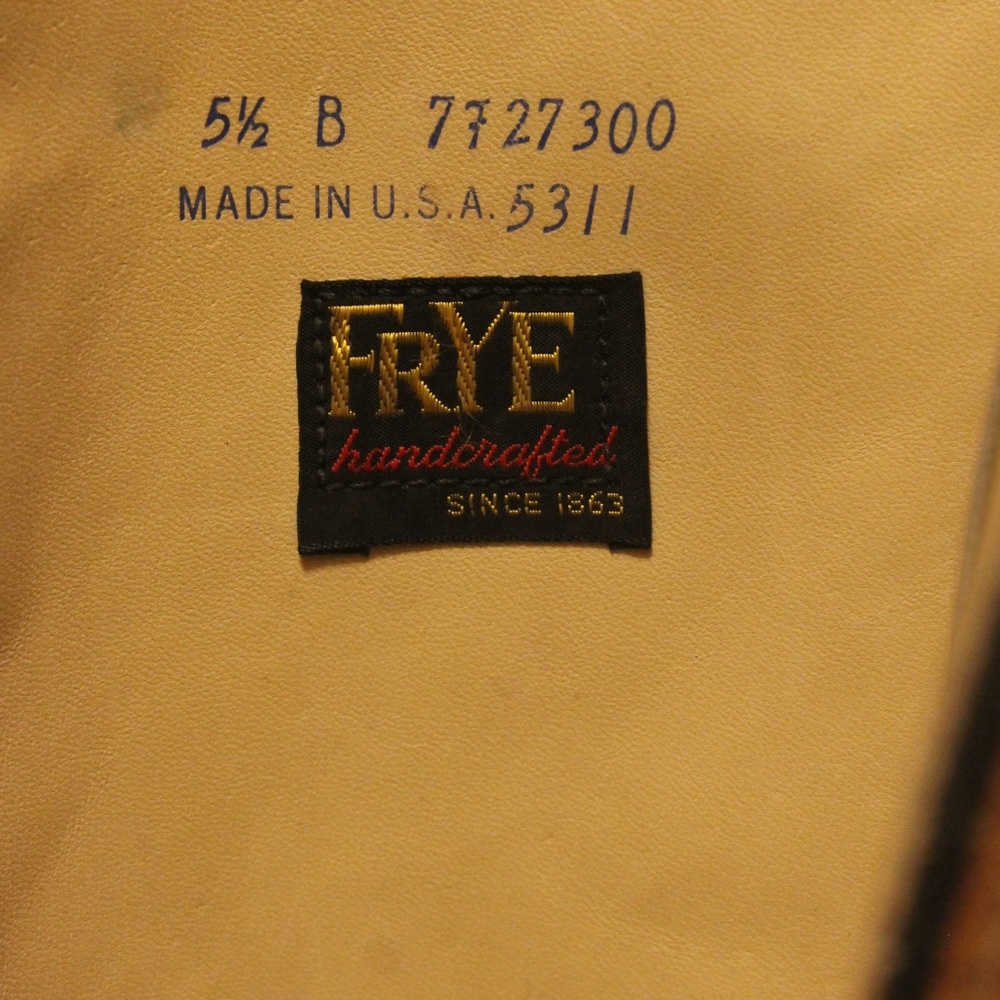 VINTAGE 70s FRYE BOHO HIPPIE WHISKEY LEATHER BOOTS - Picture 7 of 8